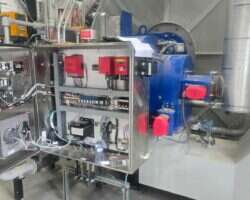 Commercial boiler and burner control panel